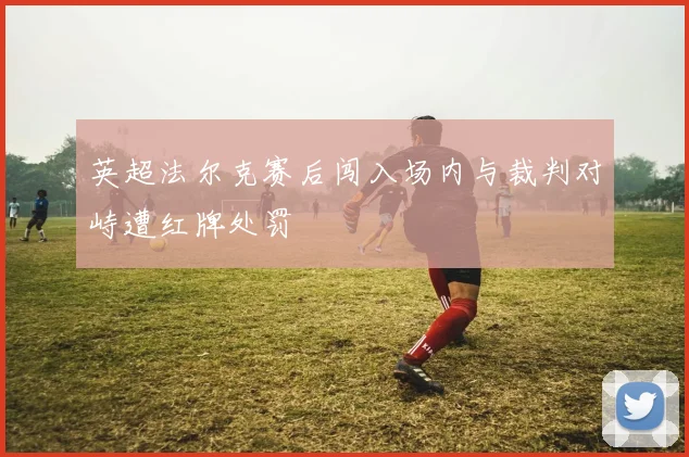 英超法尔克赛后闯入场内与裁判对峙遭红牌处罚